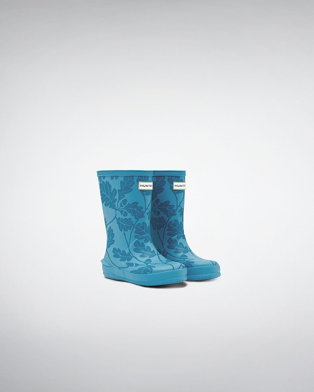 Botas de Lluvia Hunter Niños - Original First National Trust Print - Azules - DOEQKYM-74